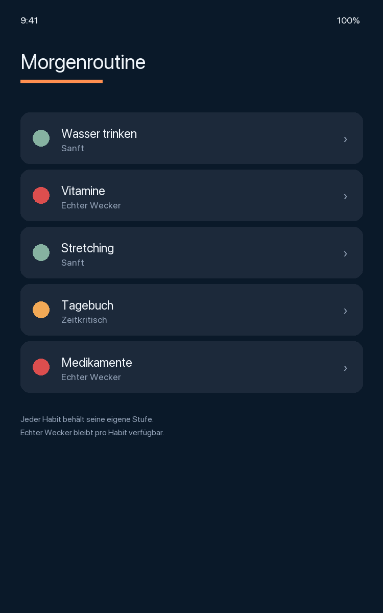 Auch in deinen Routinen