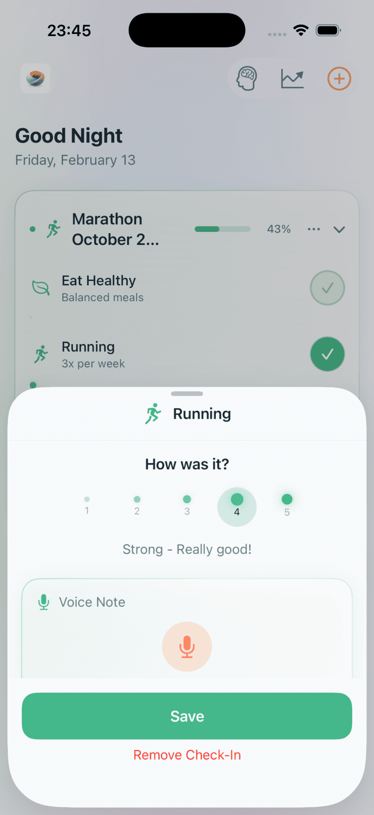 Freihändiges Tracking per Stimme